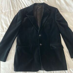 Express Black Velvet Men's Blazer